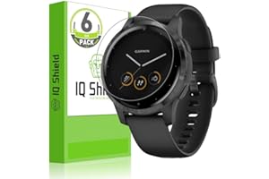 IQShield Screen Protector Compatible with Garmin Vivoactive 4s (40mm)(6-Pack) LiquidSkin Anti-Bubble Clear TPU Film