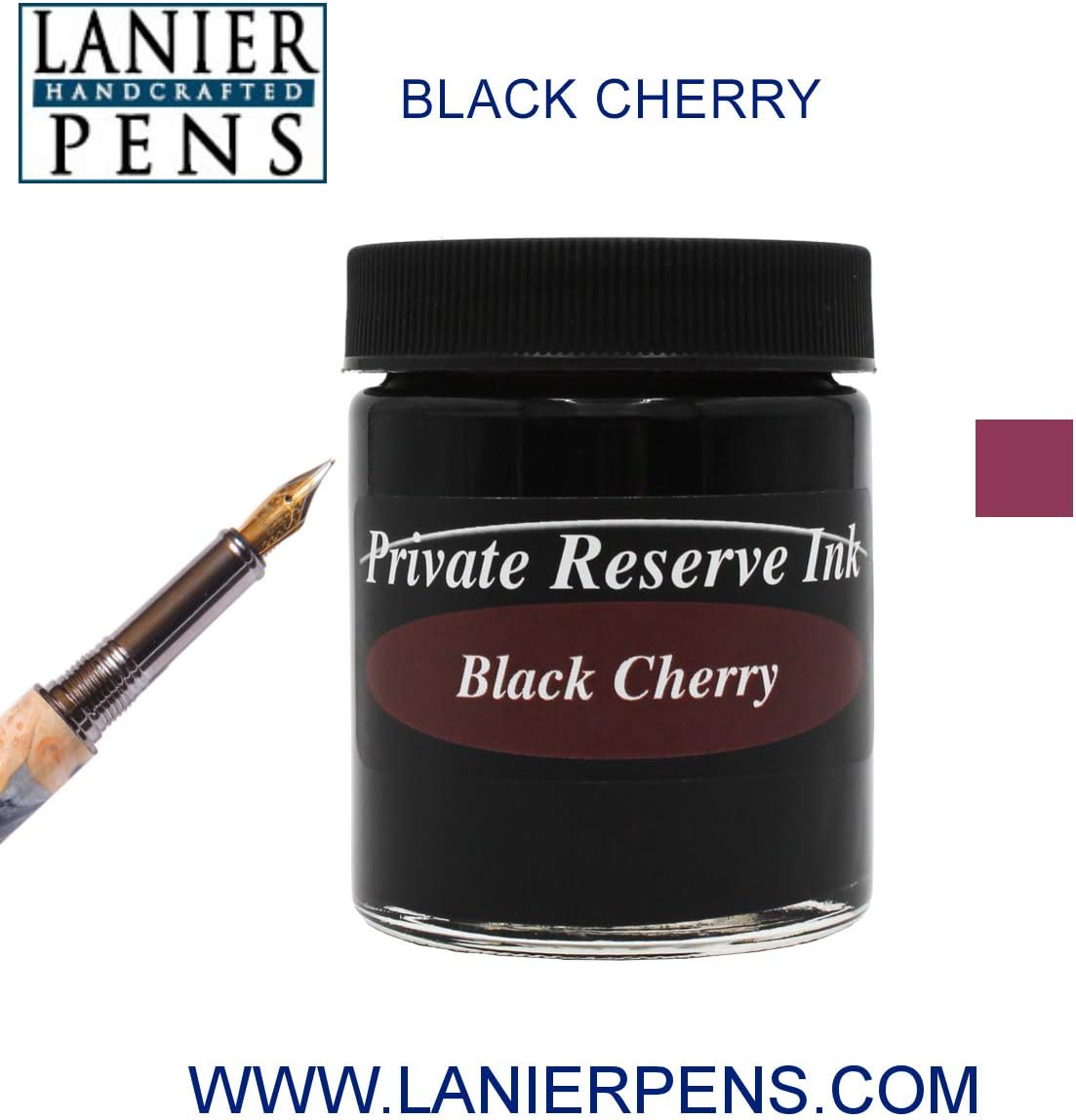 Private Reserve Ink, 60ML Ink Bottle – Black Cherry
