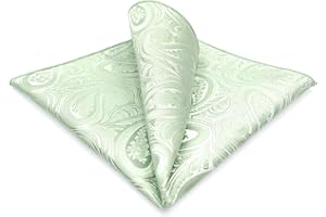 S&W SHLAX&WING Paisley Pocket Squares for Men's Suits XL Large for Weddings Parties Silky Touch