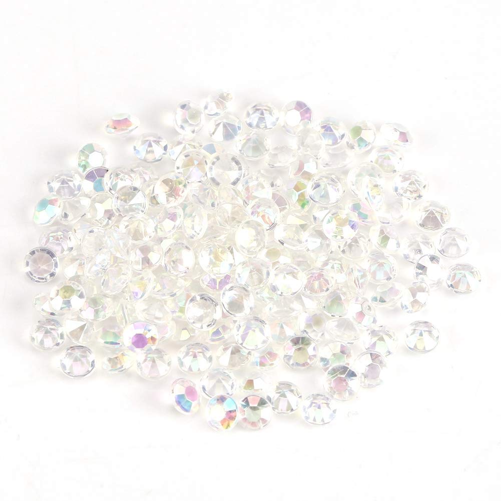 Hapivida Acrylic Beads, Premium Crystal Clear Vase Filler 4.5mm 1000Pcs Decorative Glass-like Beads for Wedding Party Crafts DIY Decorations