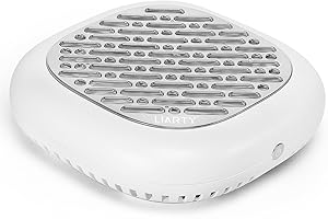 LIARTY 130W Brushless Nail Dust Collector Machine Nail Dust Vacuum Cleaner with Powerful Suction Extractor Fan for Manicure, Professional Nail Filter for Nail Art (Silver Style)