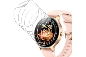 Oshmirian 6 Pack Screen Protector for Yoever DRO3 1.27inch Smart Watch– 6H TPU Film,Anti-Scratch, Anti-Fingerprint,Bubble-Fre