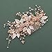 SWEETV Bridal Wedding Hair Comb Handmade Wedding Hair Accessories for Brides Wedding Hair Piece Headpiece for Brides Bridesmaid