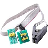 HiLetgo SOIC8 SOP8 Flash Chip IC Test Clip IC Socket Adapter 150MIL 205MIL BIOS/24/25/93
