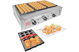 ALDKitchen Takoyaki Grill | Electric Takoyaki Maker | Nonstick Coating (84 Pcs)