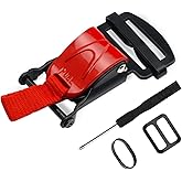 URLWALL 1pcs Helmet Quick Release Buckle Replacement Kit, All Stainless Steel Ratcheted Helmets for Chin Strap Up to 1", Motorcycle Helmets Accessories, Compatible with Half, 3/4, Full Face Helmet