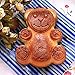 KeepingcooX 3D Bear Mousse Cake Mold Set, Approx. 8.5 Inch Cake Baking Mold - Novelty Silicone Cake Pan for Kids, Nonstick Bakeware, 8.46 x 6.89 x 0.98 Inches (Bear)