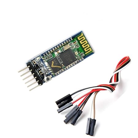 Aukru HC-05 Wireless-Bluetooth-Host Serial-Transceiver-Modul Slave und Master RS232 mit 6 set kabel für Arduino