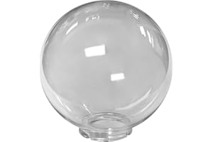 BEAM LIGHTING PLASTICS YOUR DIFFUSER SOURCE Beam Lighting 14-inch Clear Acrylic Replacement Globe - Cover for Ceiling, Wall Fixtures, Lamp Posts, or Streetlights