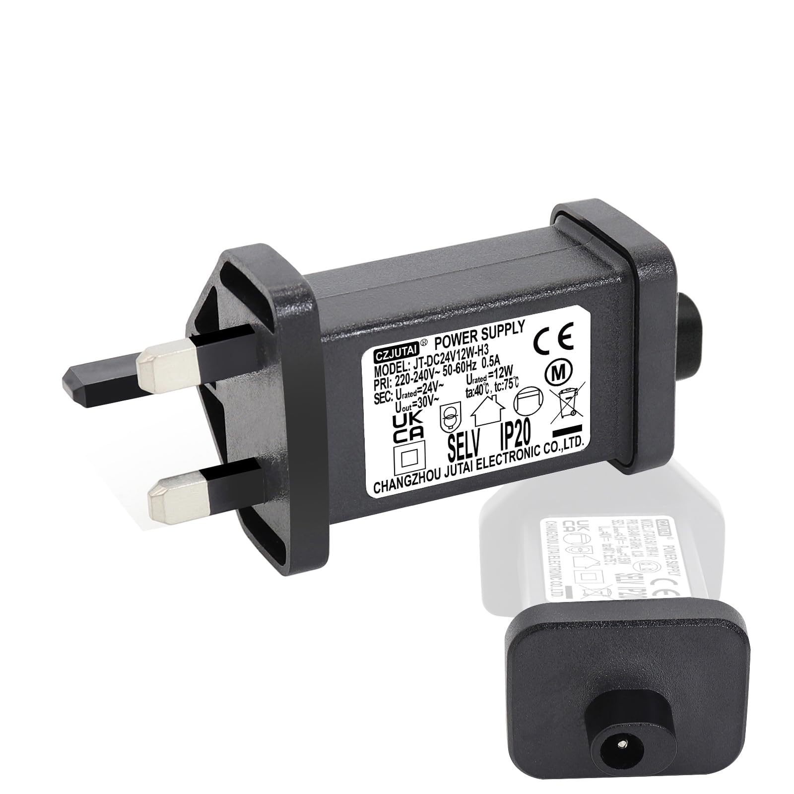 CubePlug 24V 12W String Lights Indoor-Outdoor Power Adapter for CZJUTAI JT-DC24V12W /9W /7.2W /6W /4.5W /3.6W-IP20 Christmas Lighting [V4T2]