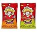 Warheads Hotheads Extreme Heat Worms & Tropical Extreme Heat Worms 1 Of Each (5oz Bags)