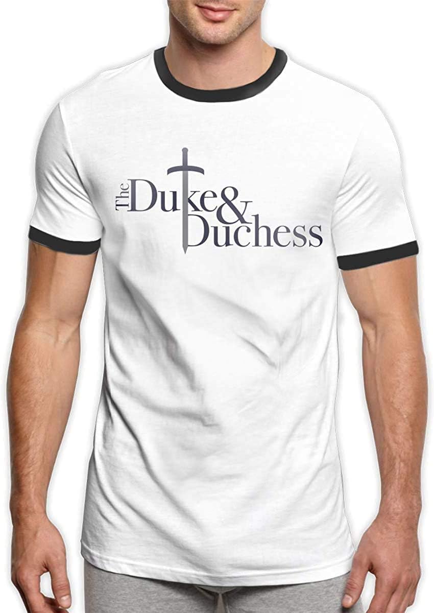 The Duke and Duchess Podcast Logo Casual Fashion Men's Ringer T-Shirt 1