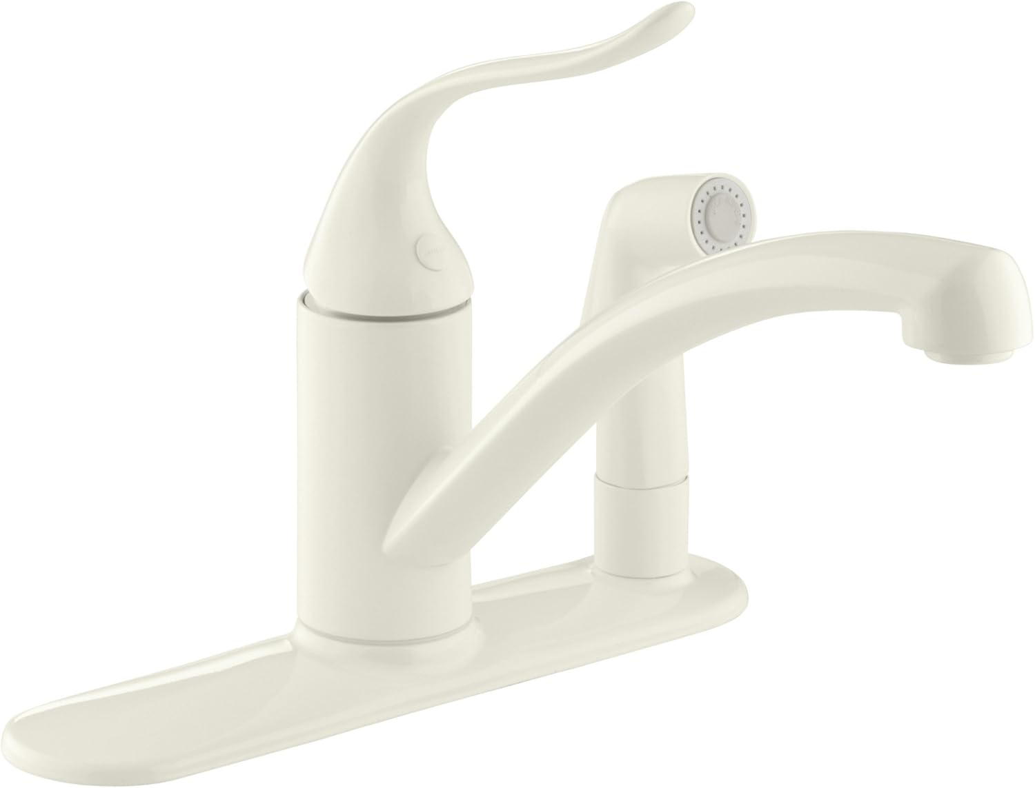 KOHLER K15073P96 Coralais Decorator Kitchen Sink Faucet, Biscuit