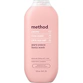 method Body Wash, Pure Peace, 18 fl oz | Soothing Formula, Leaves Skin Feeling Soft &amp; Moisturized, Made Without Parabens, Notes of Peony, Rose Water &amp; Pink Sea Salt