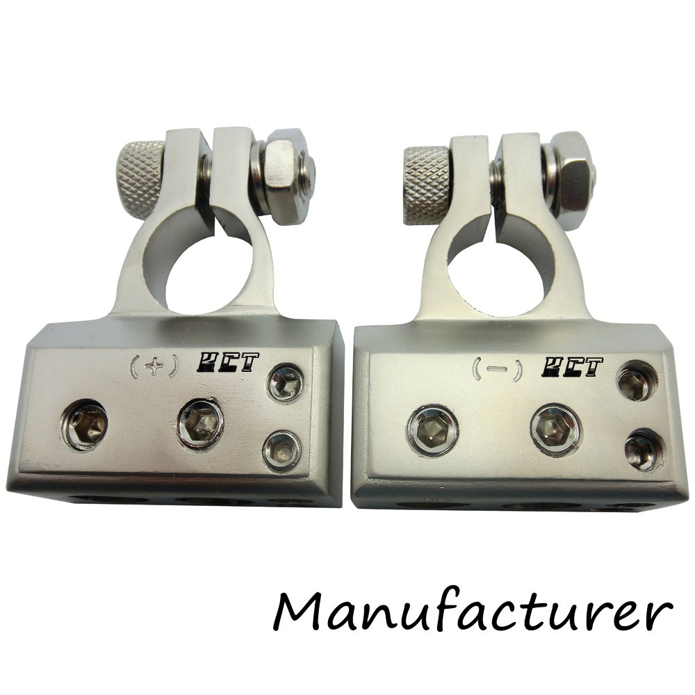 2pcs Battery Terminal 2x4ga+2x8ga Positive Negative Auto ...