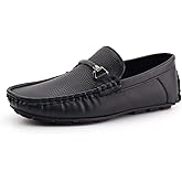JABASIC Kids Penny Loafer Casual Slip-On Moccasin Flats Boys Dress Shoes