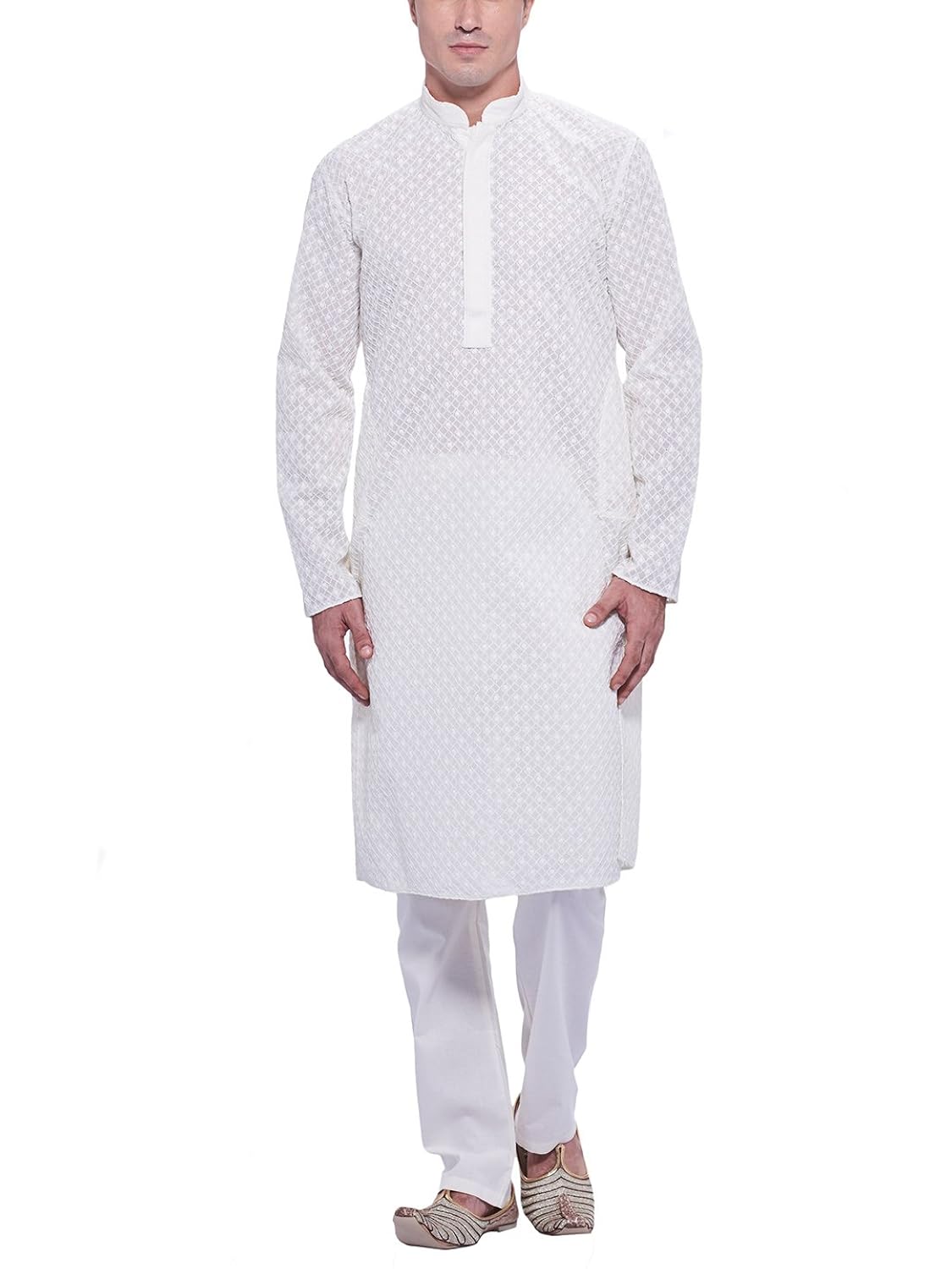 manyavar men's cotton kurta pyjama