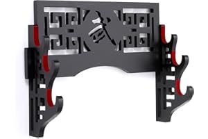 yoopin Katana Sword Wall Mount – Modern Katana Holder Display Stand with Secure Hold for Full Tang Katana, Japanese Swords, Tai Chi Swords & Lightsabers