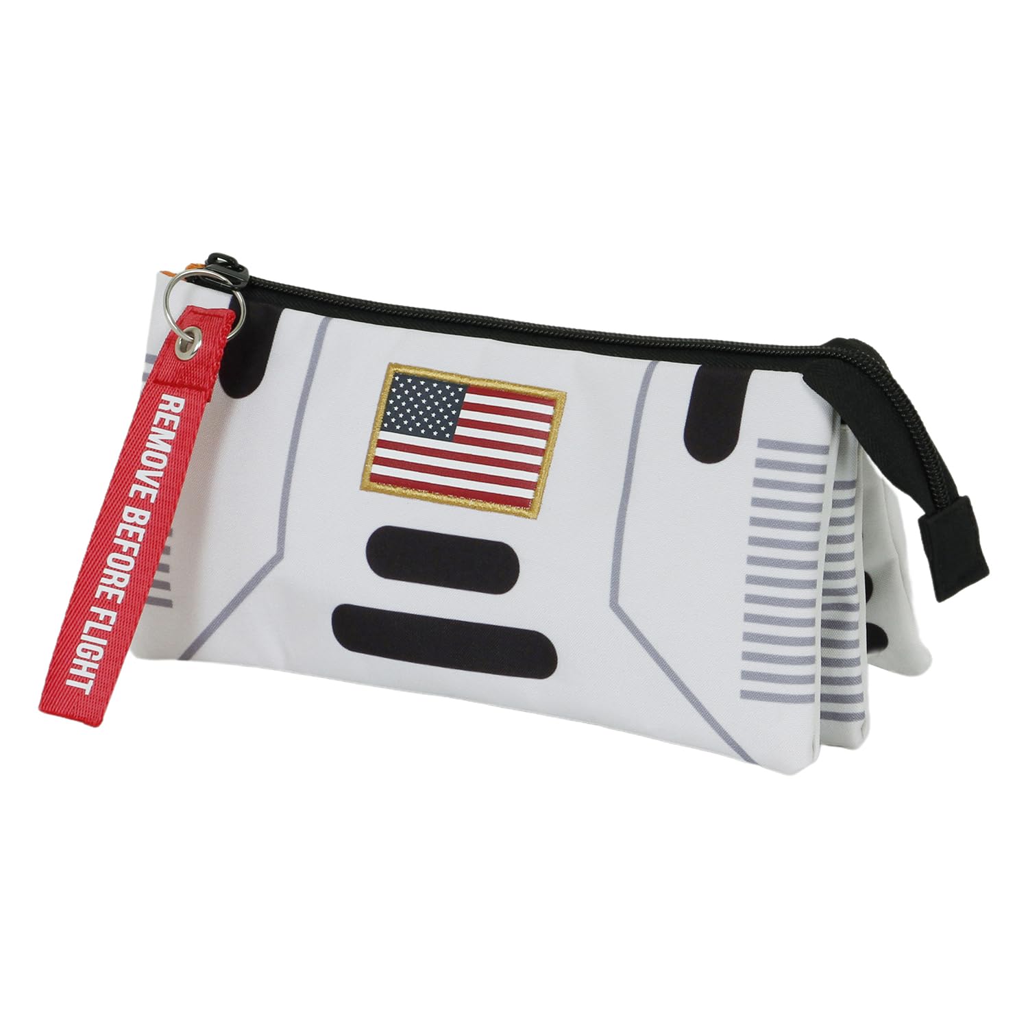 NASA Spaceship-FAN Triple Pencil Case 2.0, White, 23 x 11 cm