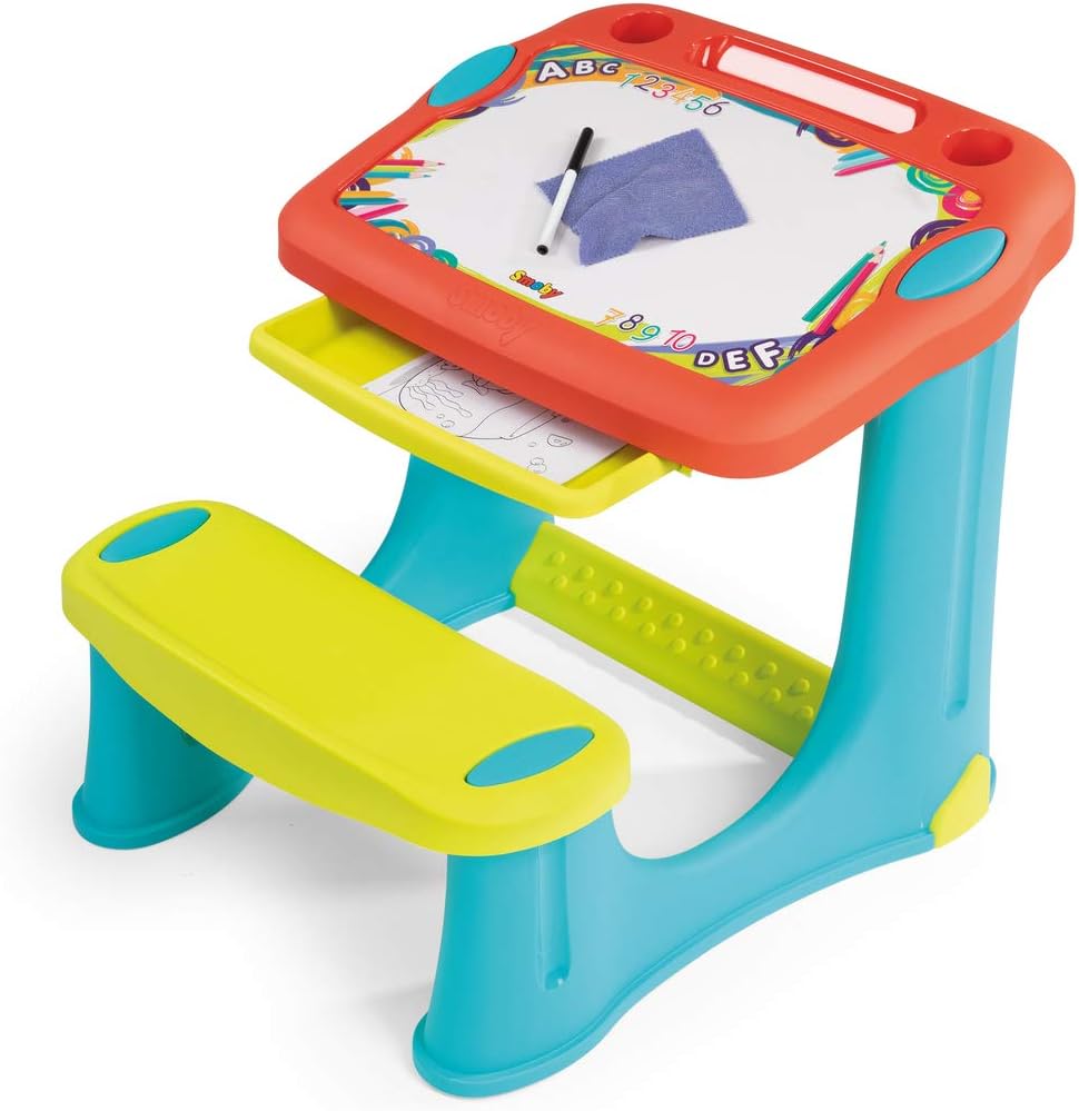 Smoby Activity School Desk with 12 Accessories, 3 Years - Image 3