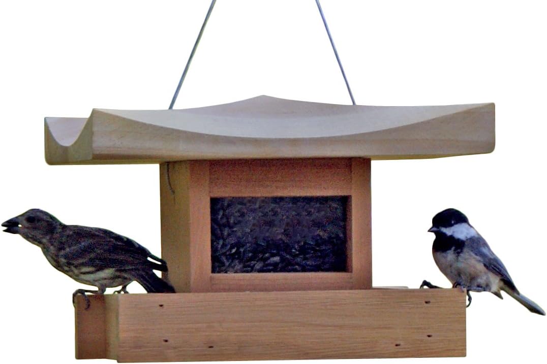 Naturalyards Pagoda Bird Feeder 1-Level, Cedar