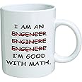 I'm An Engineer Good With Math Coffee Mug - 11 Oz Mug - Nice Motivational And Inspirational Office Gift by Go Banners