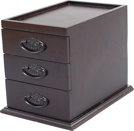 Amazon オスマック 引き出し チェスト 収納ケース 収納ボックス ブラウン 桐 3段 約幅23 奥行32 高さ25cm Sdc 3 経机 お供え机 オンライン通販