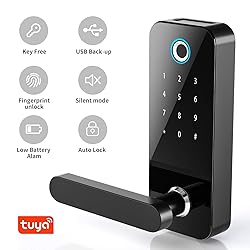 COOLOUS Keypad Smart Door Lock with Handle Keyless