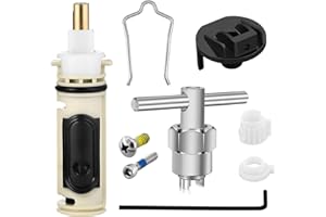 Alrens 1222 Replacement Cartridge with Removal Tool 104421 & Handle Adapter Kit 116653, Compatible with Moen Single Handle Po
