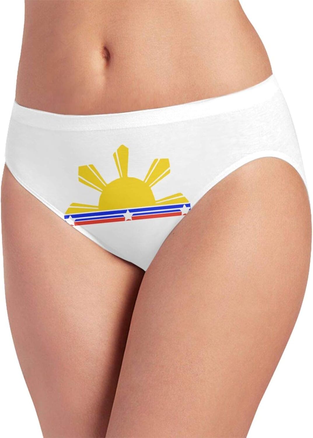 Philippines Filipino Sun and Stars Flag Brief Panty Womans Sexy Comfort