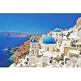Meryi Aegean Sea Jigsaw Puzzles for Adults 1000 Piece, Adult Children Intellective Educational Toy DIY Collectibles Modern Ho