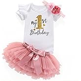Acwssit My 1St Birthday Girl Outfit Tutu For Baby Girl Happy First Birthday Outfits Baby Clothes
