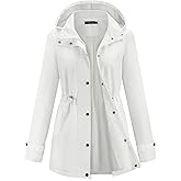 Avoogue Rain Jacket for Women Waterproof Lightweight Hooded Raincoat for Hiking Travel Outdoor