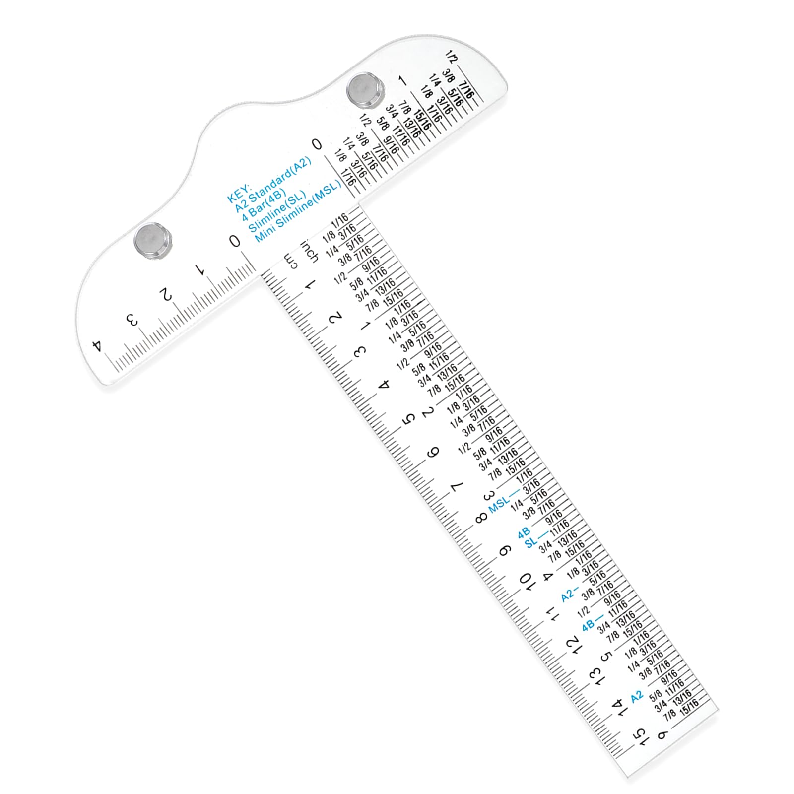 Photo 1 of Piriuuo 6" Clear Acrylic T-Square Ruler, Drafting T Square Inches and Metric Sewing Rulers Drafting Tools for Crafting, Draftings and General Layout Work, Art Framing, Scrapbooking Crafting