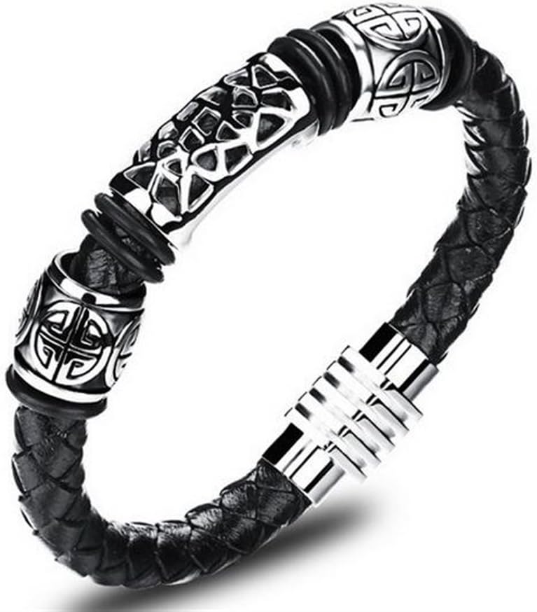 Great Gift Choice Exquisite Jewelry Titanium Steel Men's Bracelet with Magnetic Buckle