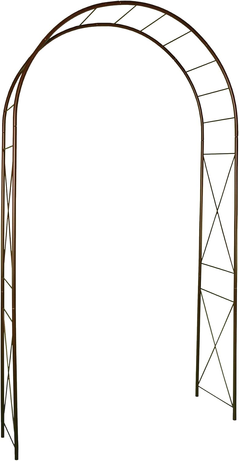 Louis Moulin Arche Jardin Romantique Métal 130x250cm - Fer Vieilli Décor