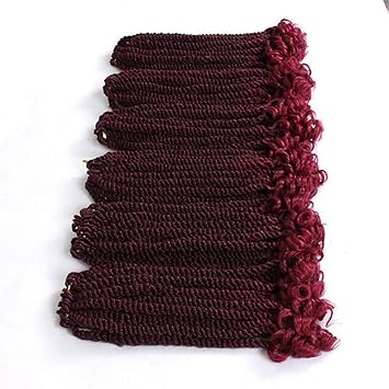 Amazon Com 6packs 12inch Pre Looped Wavy Havana Twist Braids