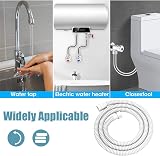 CUNQN 1.5m Shower Hose Replacement Pipe Universal Standard 1/2" Brass Fitting view 5