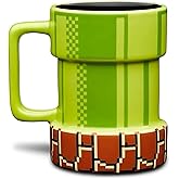 Drtupe Super Mario Warp Pipe Mug Ceramic Coffee Mug Gift for Gamers, Fathers, Coffee Enthusiasts, for Cappuccino, Latte or Ho