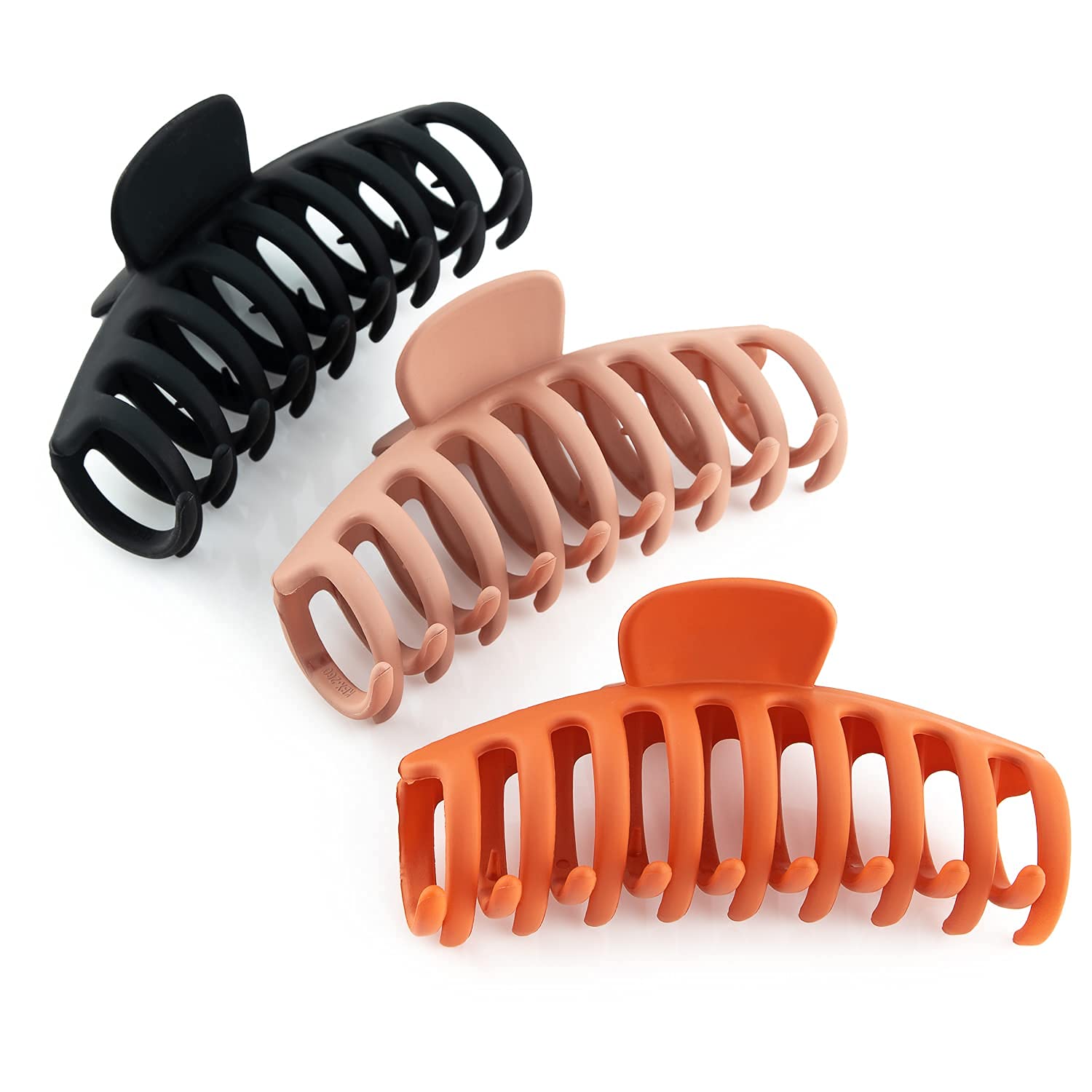 TioTina Jumbo Hair Claw Clips 3 piece set of 4.3" large hair claws for women