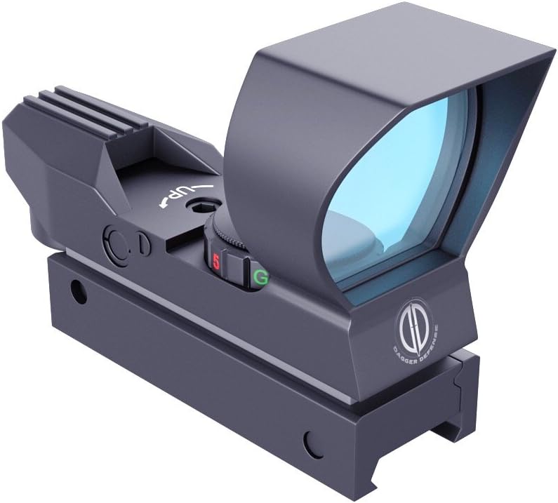 Dagger Defense -Combat Vet Owned Company- DD102 Red Dot Reflex Sight Scope- Reflex Sight Optic and Substitute for Holographic red dot Sights