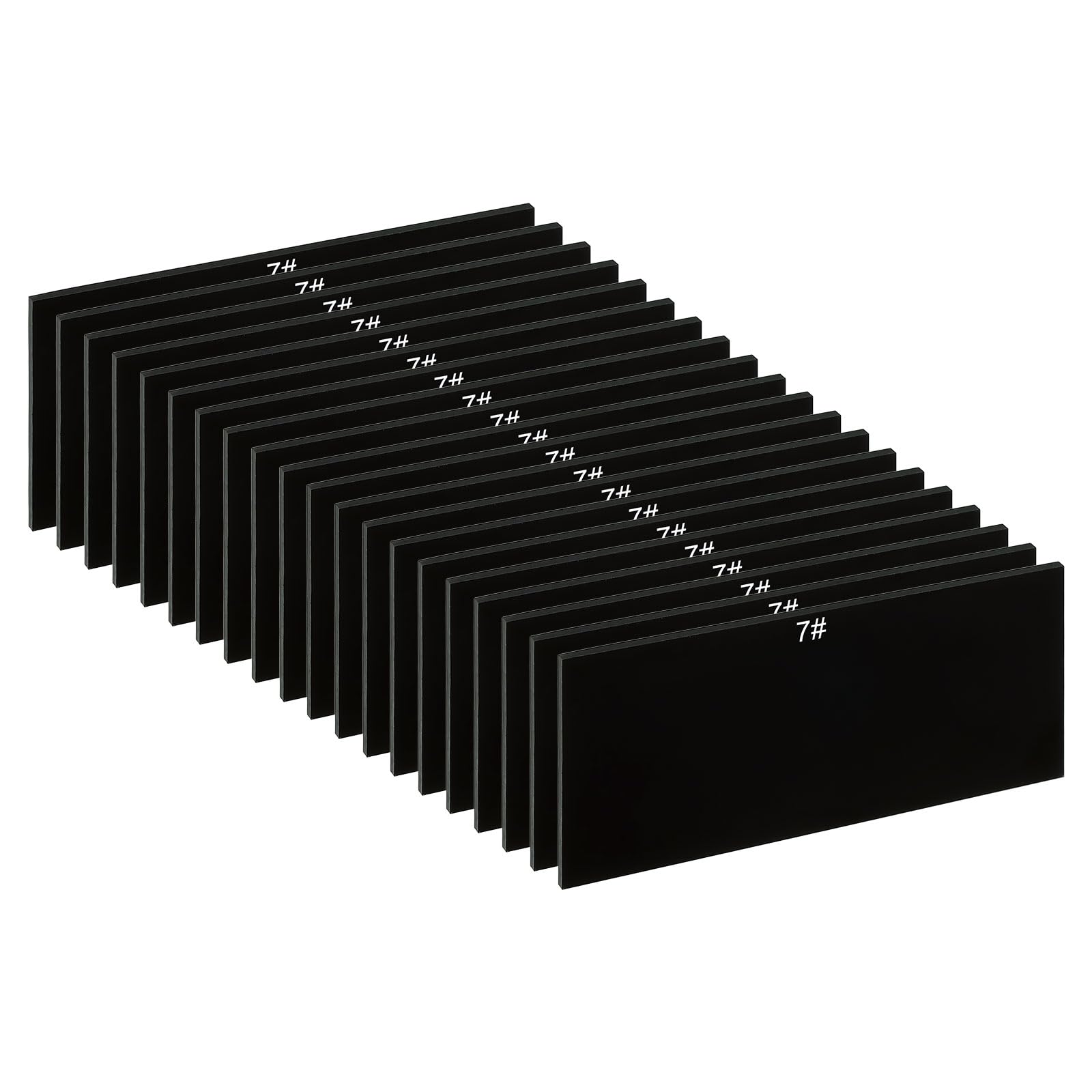 PATIKIL Welding Len Shade 7 Glass 4-1/4"x 2", 20 Pack Hardened Glass Black Darkening Filter Plates Covers Replacement for Weld Helmet Hood