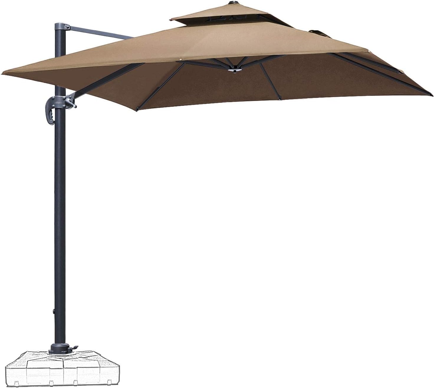 Amazon Com Patiassy 10 Feet Double Top Square Patio Umbrella