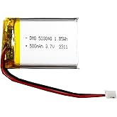 FITHOOD 503040 Battery 3.7v 500mAh Lithium Polymer Rechargeable Battery with JST Connector for Household Appliances