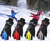 WATERFLY Kid's Winter Ski & Snowboard Gloves Warm Windproof Snowproof Outdoor Sports Gloves