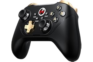 BEITONG PC Wireless Gaming Controller with Mechanical Buttons, Hall Joysticks & Triggers Controller for PC/NS/Mobile/Steam with Back paddle/Turbo/6-Axis Motion Control Asura 2Pro+