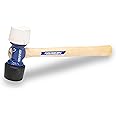 VAUGHAN 24 oz Soft Face Rubber Mallet, Made In The USA, White And Black, RM24, VN19510