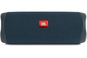 JBL Flip 5 Portable Waterproof Wireless Bluetooth Speaker with up to 12 Hours of Battery Life - Blue