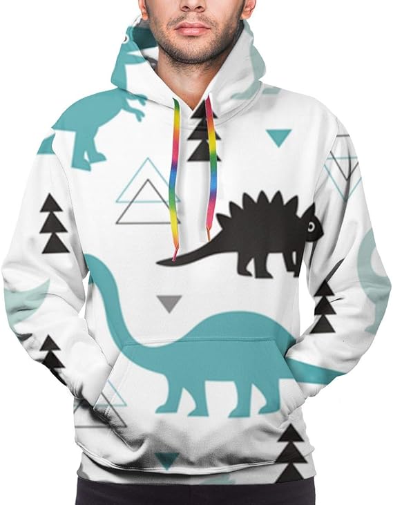 Amazon Co Jp 愛らしい恐竜の少年 メンズ パーカー 3dプリント プルオーバー スウェットシャツ 長袖 フード付 大人 若者 カジュアル スポーツ 服装 春 秋 冬 服 ファッション小物