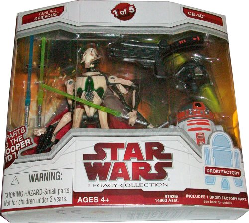 Star Wars Legacy Collection Exclusive Build A Dark Trooper Droid Action Figure General Grievous and CB-3D (#1 of 5) by Star Wars